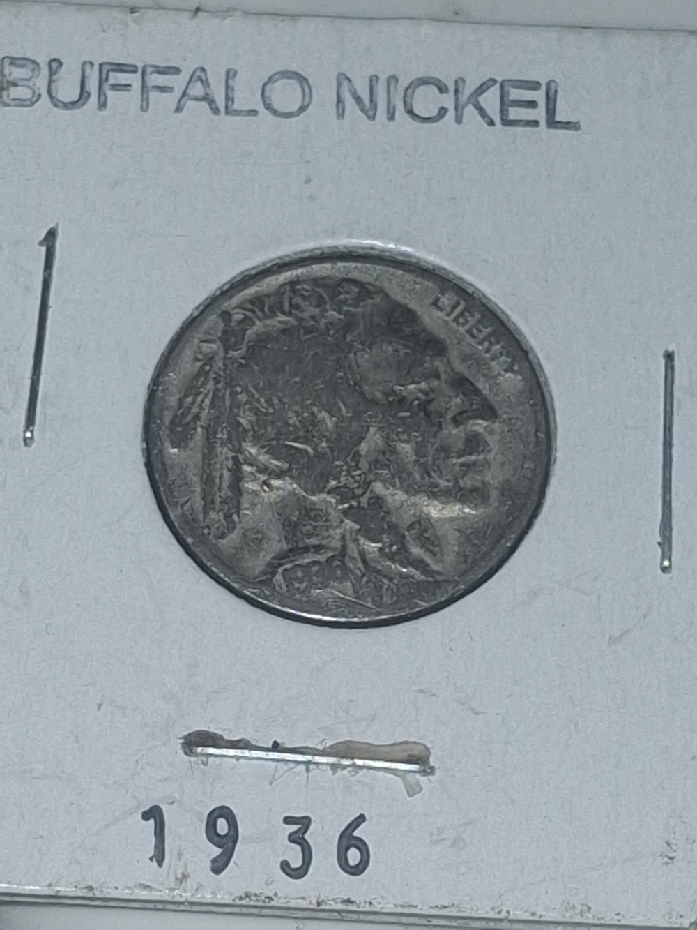 Active USA Buffalo Nickel Inserted Coin - Silver Tone